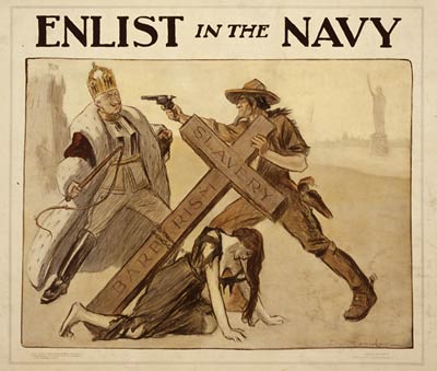 Enlist in the navy War Poster