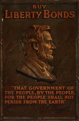 Abraham Lincoln portrait - World War I Poster