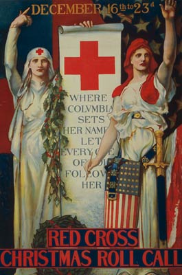 Where Columbia sets her name WWI Poster