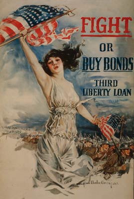 Fight or buy bonds American War Poster