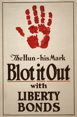 Bloody hand print - the Hun Poster