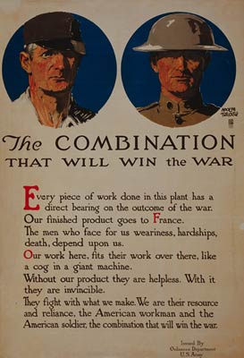 The combination that will win the war wwi poster