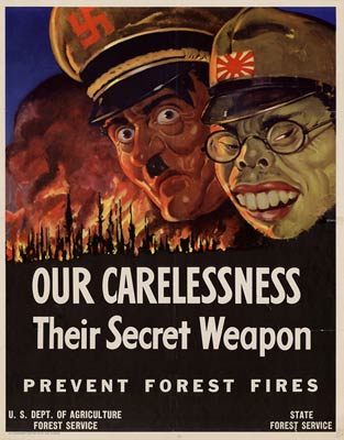 Our carelessness, their secret weapon WWII Poster