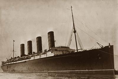 RMS Lusitania British ocean liner