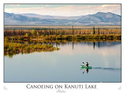 Canoeing on Kanuti Lake
