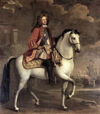 Equestrian portrait of Prince George of Denmark 1704