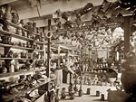 Interior of a pottery shop Biloxi Mississippi 1901