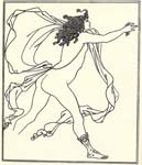 Apollo pursuing daphne 1896, Aubrey Beardsley