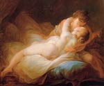Lovers by Jean-Honore Fragonard