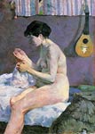 Study of a Nude, Suzanne Sewing Paul Gauguin