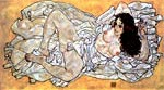 Lying woman Egon Schiele