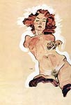 Nude female Egon Schiele