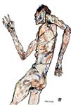 The dancer Egon Schiele