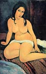 Sitting feminine nude Amadeo Modigliani