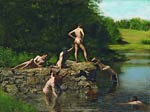 Swimming, 1885 Thomas Eakins