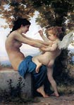 Girl defending herself against love William Adolphe Bouguereau