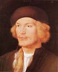 Face a young man 1507, Albrecht Durer