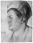 Portrait of william pirckheimer 1503 by Albrecht Durer