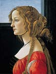 Portrait of simonetta vespucci by Sandro Botticelli