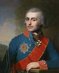 Portrait of general adjutant count pyotr tolstoy 1799, Vladimir