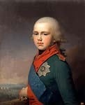 Portrait of grand duke konstantin pavlovich 1795, Vladimir Borov