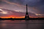 Eiffel Tower Deep Sunrise