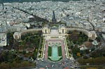 Aerial view of Trocadero
