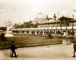 Palace of Fine Arts,from the Fountain Coutan, Paris Exposition,