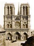 Facade of Notre-Dame de Paris by Edouard Baldus