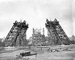 Paris Eiffel Tower being erected 1887