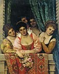 Venetian Ladies on A Balcony