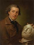 Portrait of a Guiseppe Fanchi 1731 1806 bust length with a bust