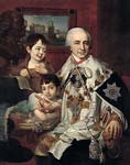 Portrait of Count Gregory Gregoryevich Kushelev with Children 18