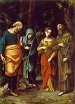 Saints Peter, Martha, Mary Magdalen, and Leonard