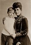 Queen Alexandra of Denmark and Prince Olaf