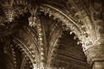Rosslyn Chapel, Ceiling of Lady Chapel antique photograph