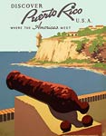 Puerto Rico U.S.A. Vintage travel poster 1930's