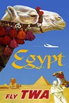 Egypt vintage travel poster