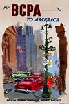 Fly BCPA to America Tourism poster