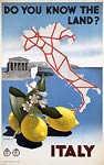 Italian vintage travel poster