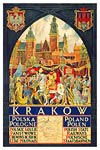 Krakow, Poland, Polish state railways poster