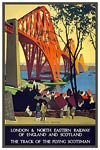 LNER Forth Bridge vintage travel poster