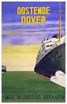 Oostende Dover Ferry Crossings vintage travel poster