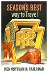 Pennsylvania Railroad vintage travel poster