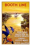 Portugal, Madeira, Brazil (Booth Line) travel poster