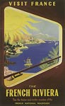 The French Riviera, Visit France vintage poster