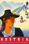 Austria vintage travel poster