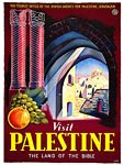 Visit Palenstine land of the bible travel poster