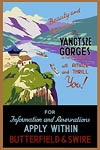 Yangtsze Gorges China vintage travel poster