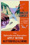 Yangtsze Gorges old travel poster